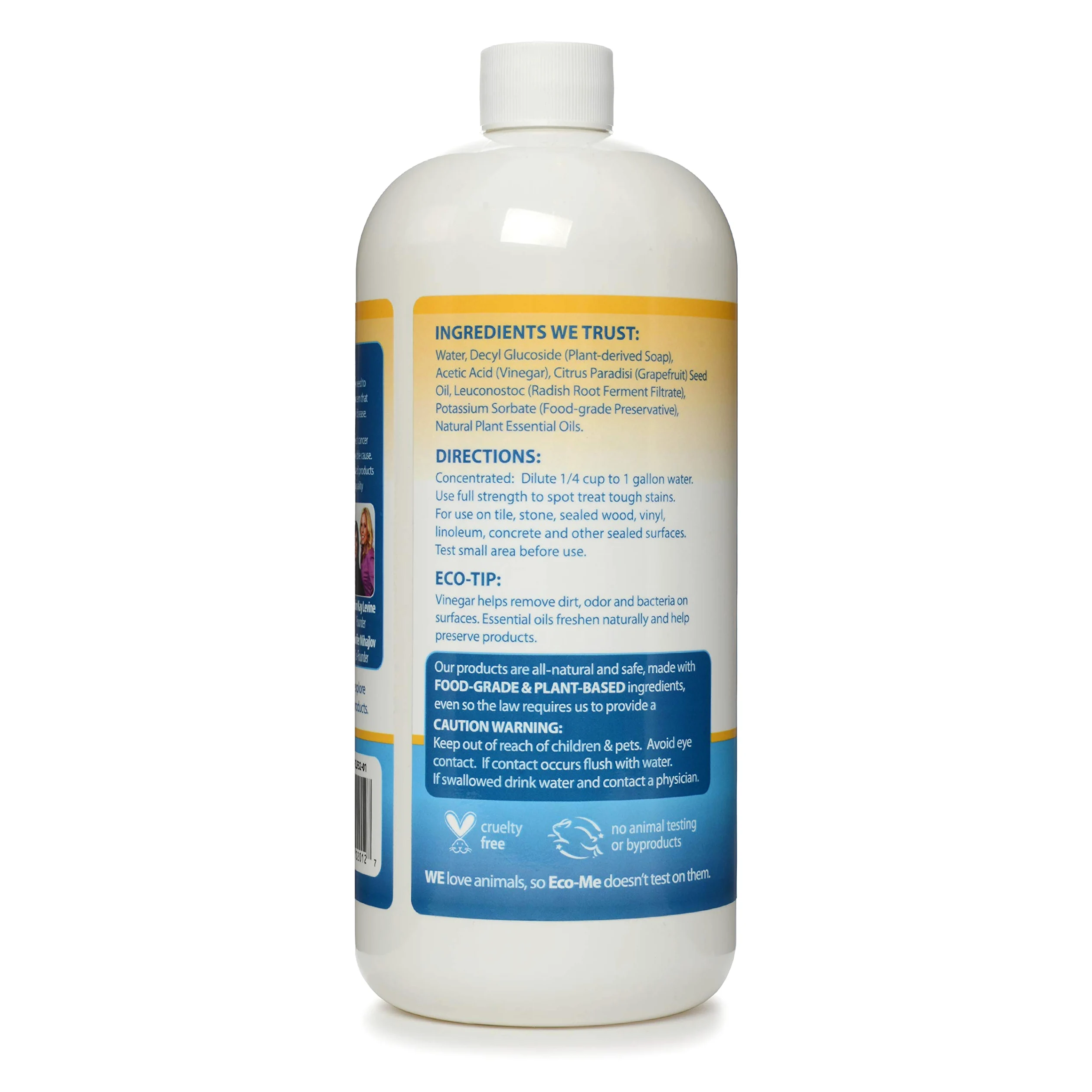 Limpiador de suelo natural Eco-Me, limón fresco, 32 ml de líquido