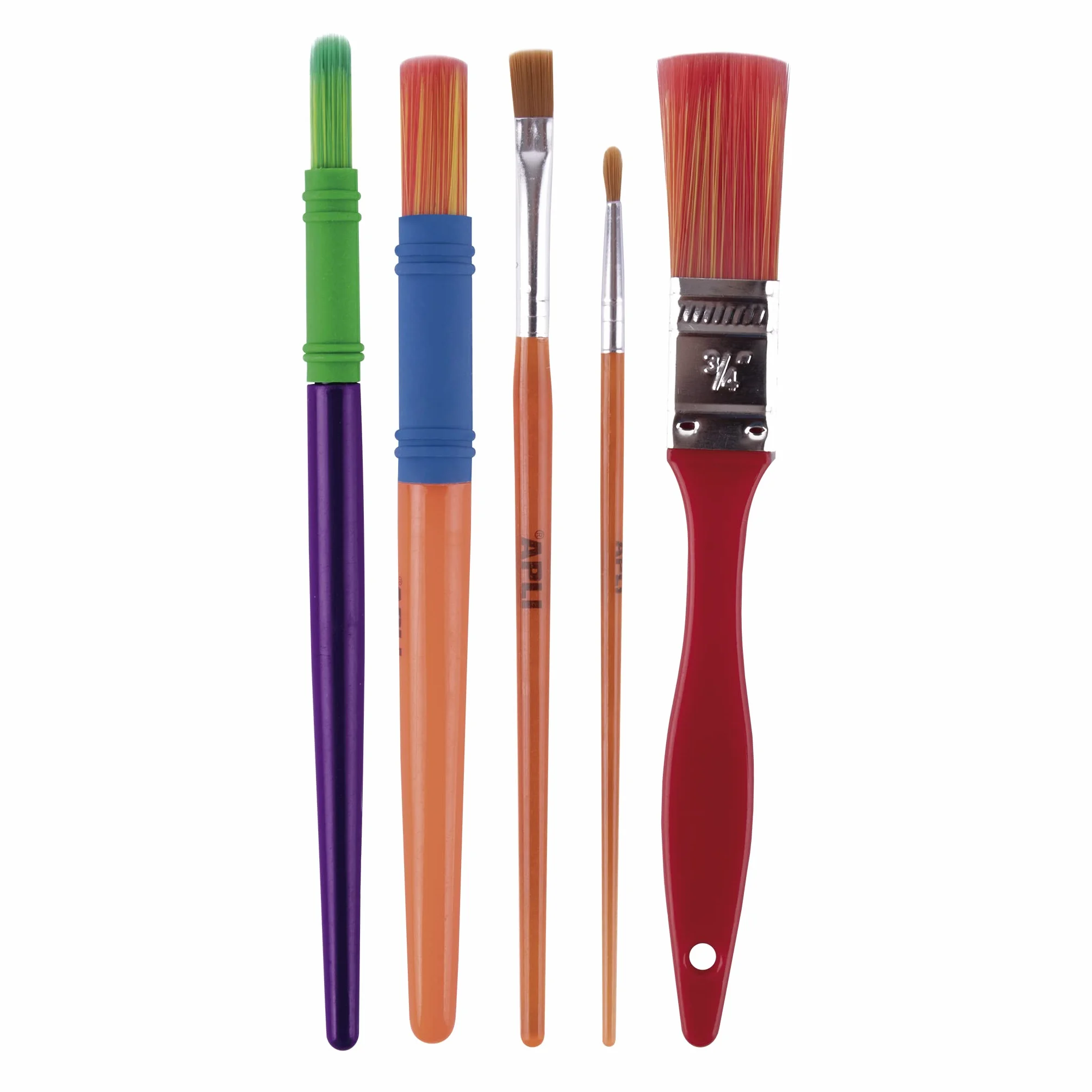 APLI Kids Set de 5 pinceles de medidas surtidas