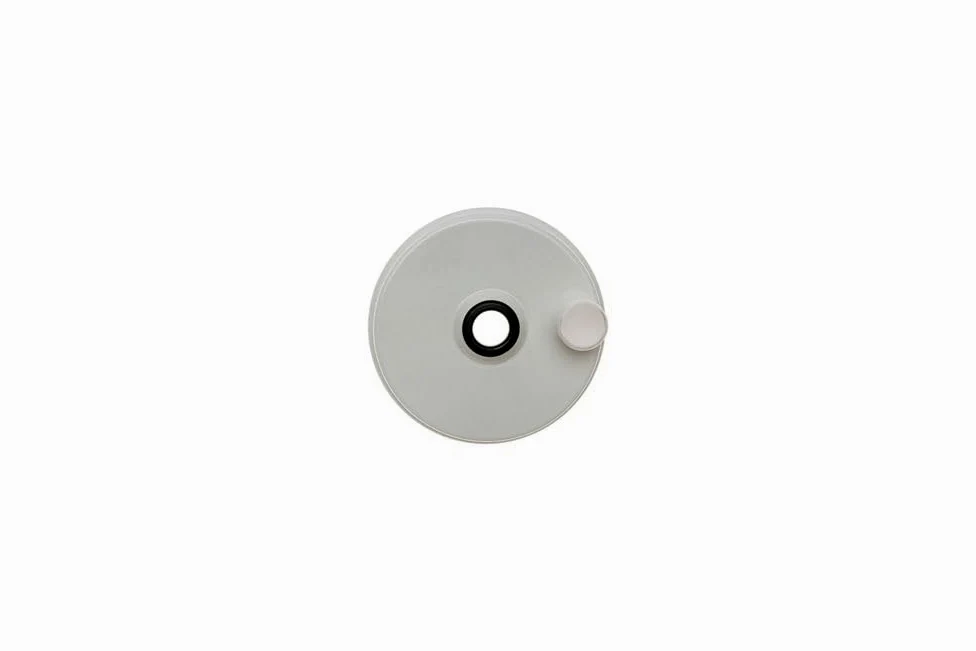 BRÖTJE 967457 - Tapa de 125 mm con orificio de medición (aluminio)