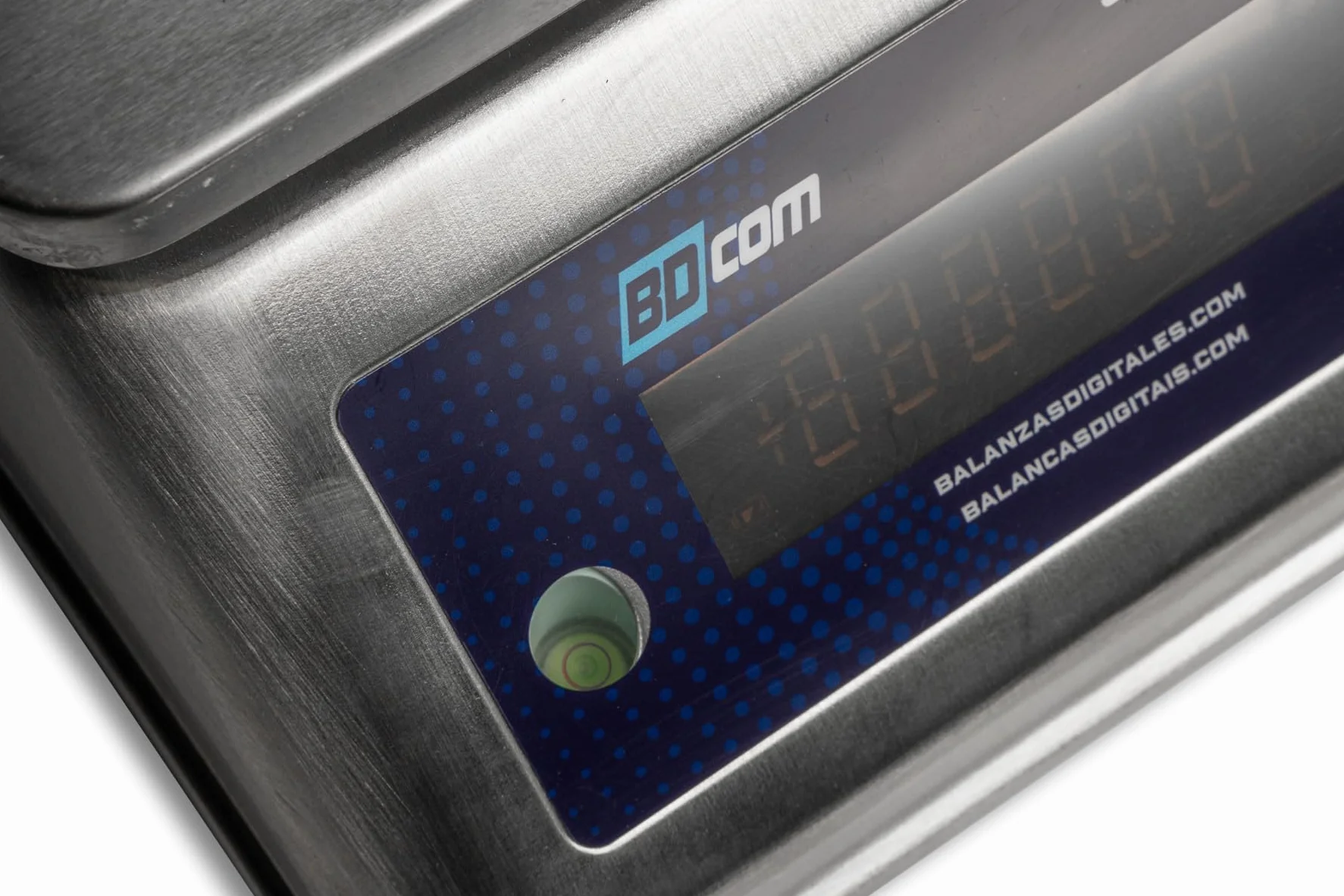 BDCOM Super-SS Balanza Digital Profesional, Acero Inoxidable, Doble Pantalla LED Roja, 30 kg Capacidad, 2g de precisión, Sobremesa, IP67 Estanca, Para Industria Alimentaria