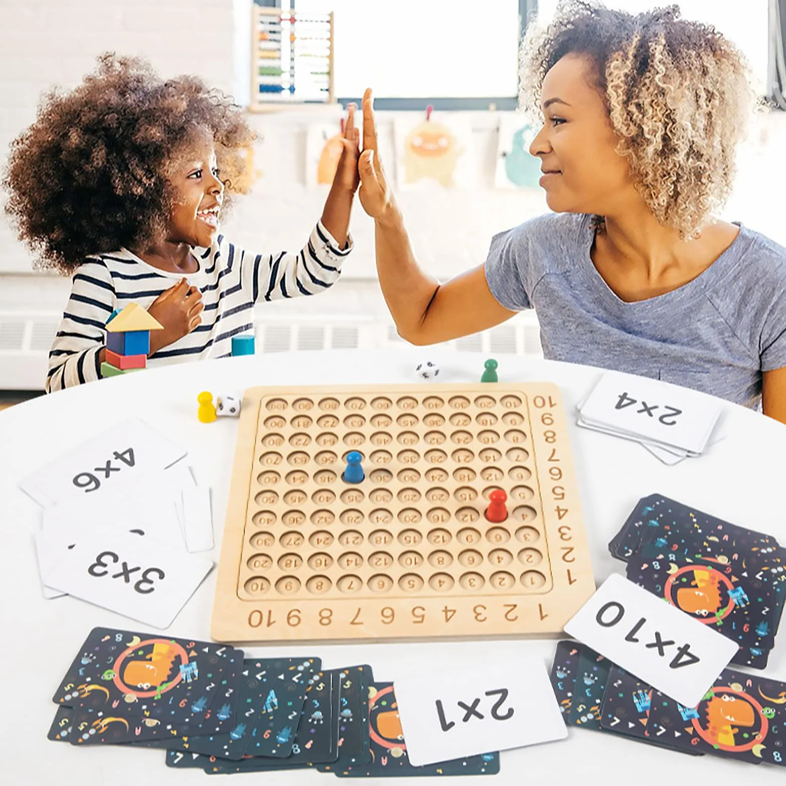 Tablero de Multiplicación Montessori de Madera para Niños