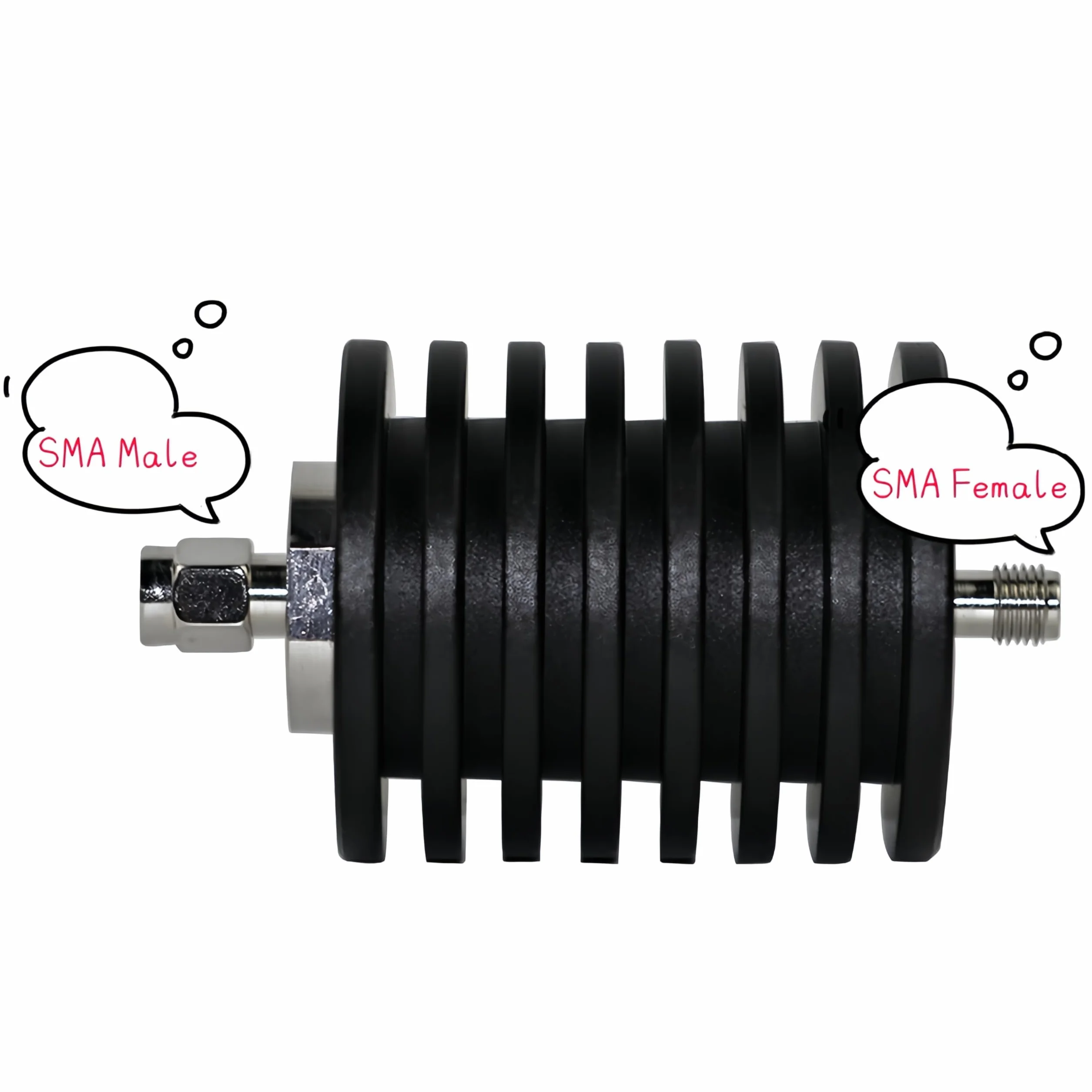 Atténuateur fixe 25W SMA 3 GHz 50 Ohm 20dB