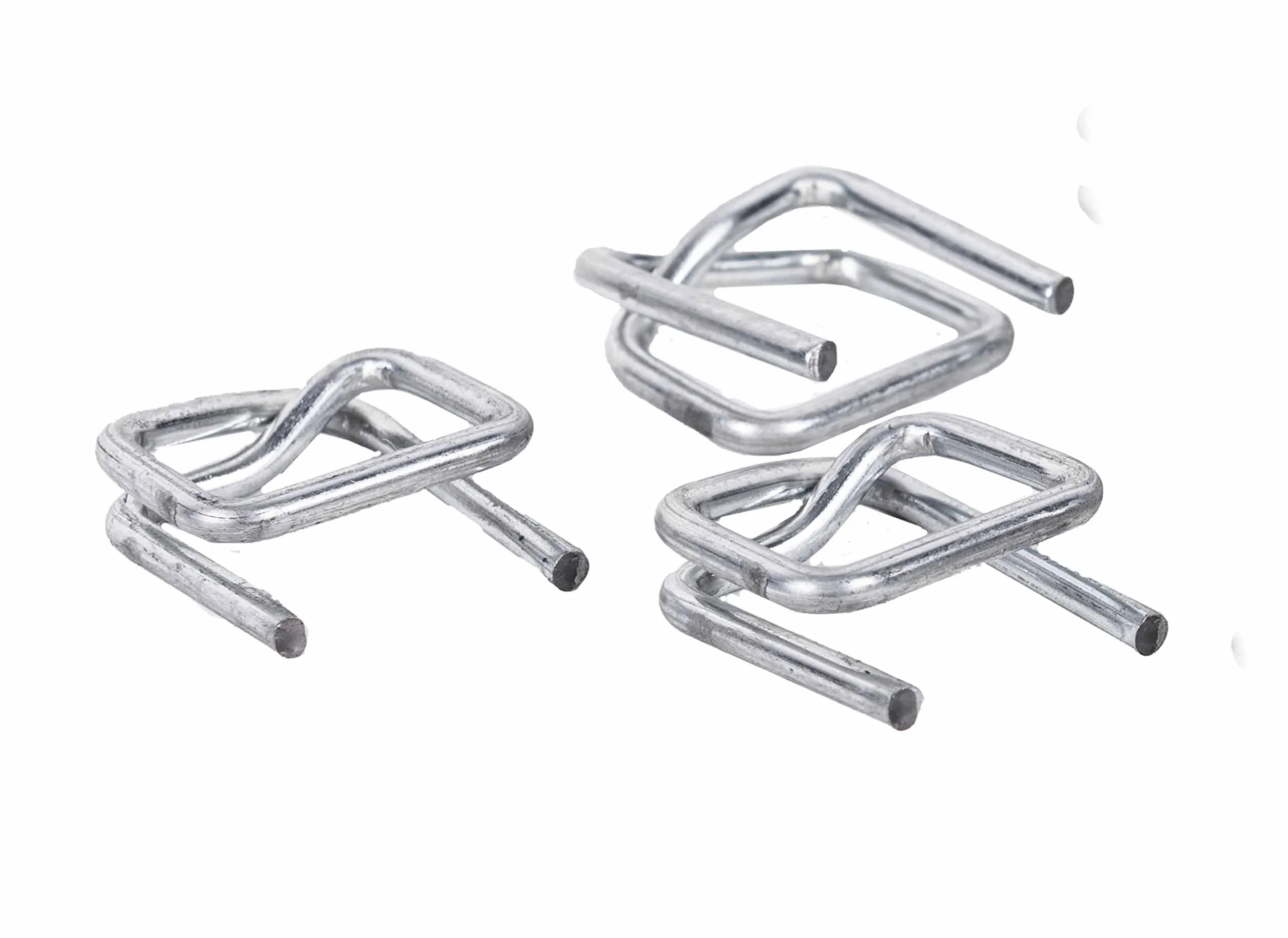 Hebillas abrazaderas de metal 19 mm para flejes de poliéster y cinta textil CB6 250 unidades plata