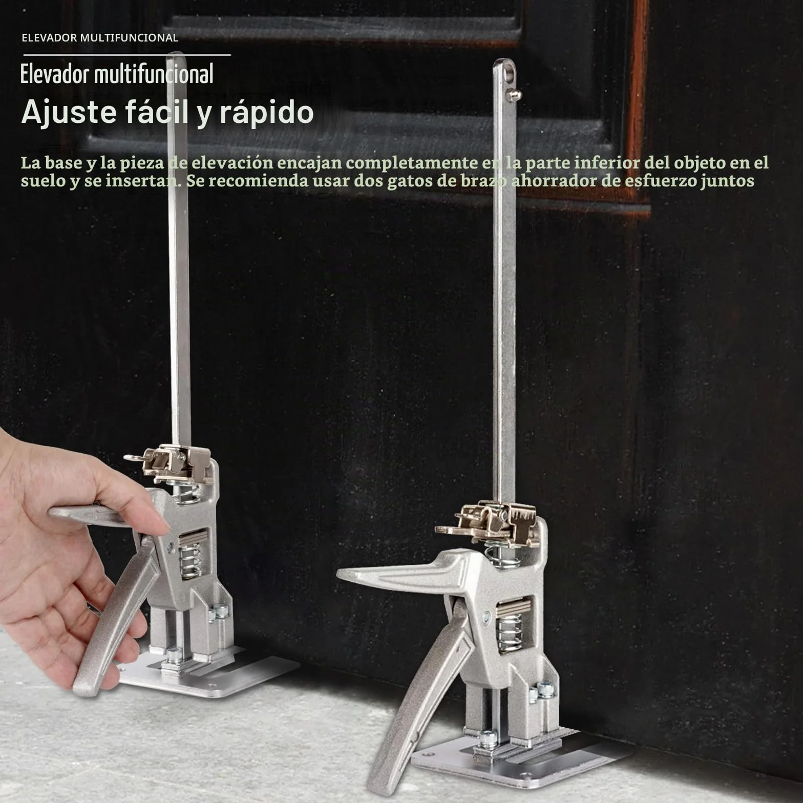 Brazo Ahorrador de Trabajo,2 piezas Elevador de Tablero de Puertas Duradero,Hasta 880 lbs/400 kg, Multifunción Levantador de Azulejos,Para Puertas,Armarios,Azulejos de Pared
