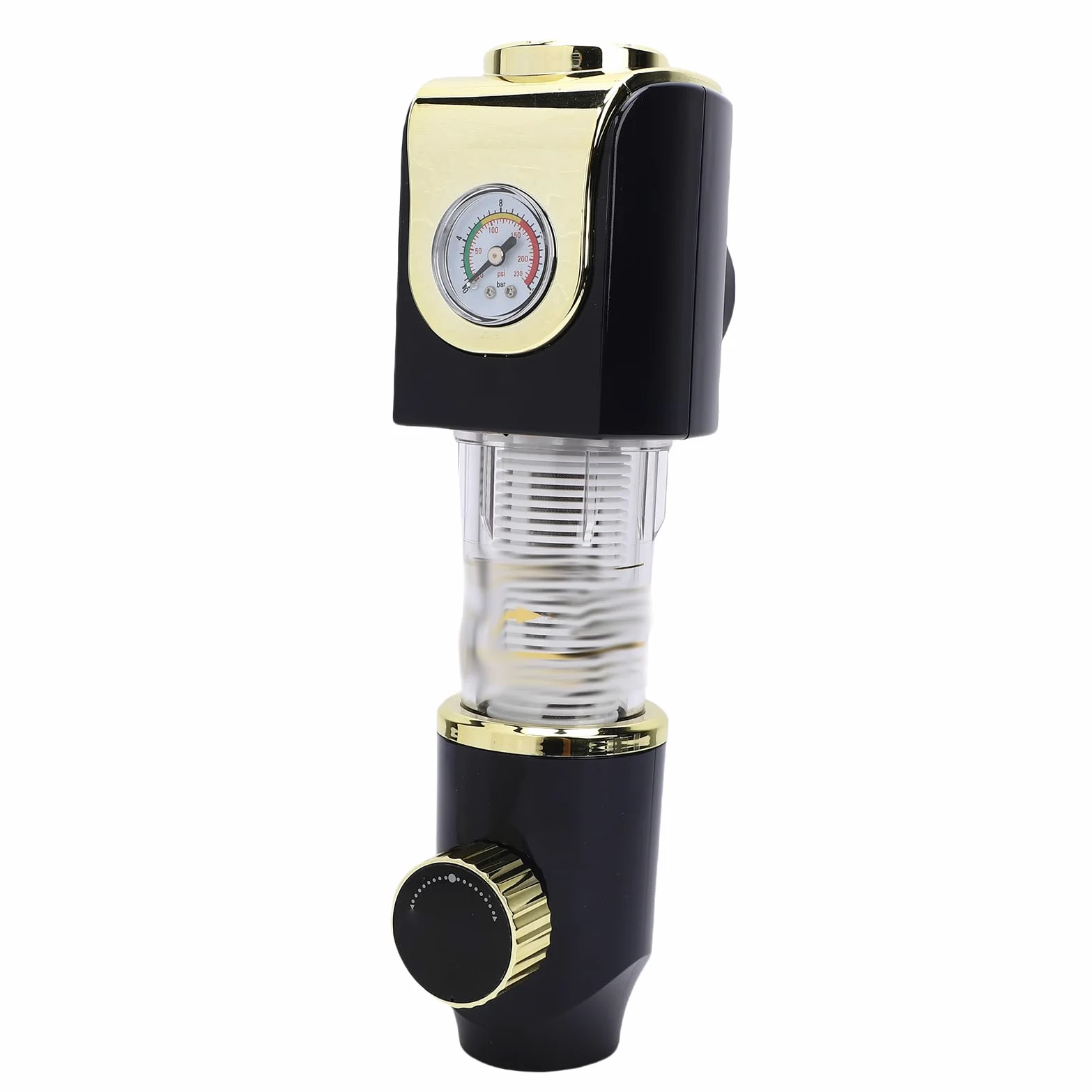 Generic 【título】 de Prefiltración de Agua con Filtro de Sedimentos Prefiltro de 1/2 Pulgada con Manómetro Lavado Automático de 40 μm