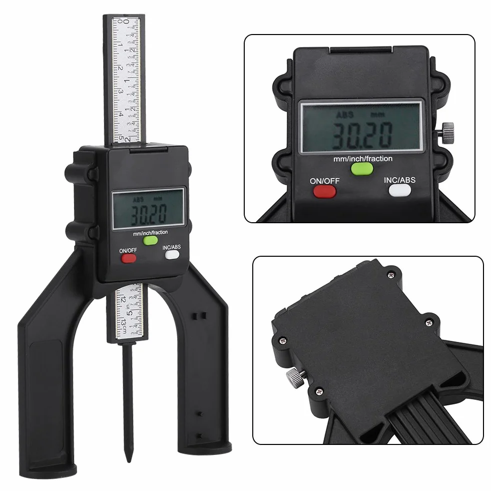 Medidor de Profundidad Digital 0-80mm para Carpintería, Herramienta de Medición Exacta