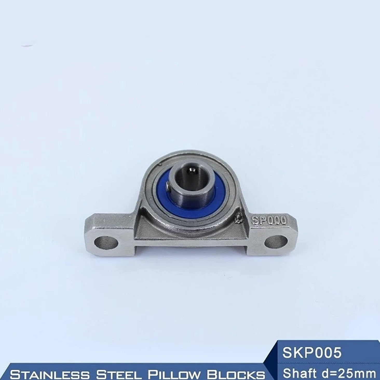 TMP1105 SKP005 Eje de rodamiento Rodamientos montados de 25 mm SSKP005 Bloque de Almohada de Acero Inoxidable S KP005 Carcasas de rodamiento de 25 mm Precisión