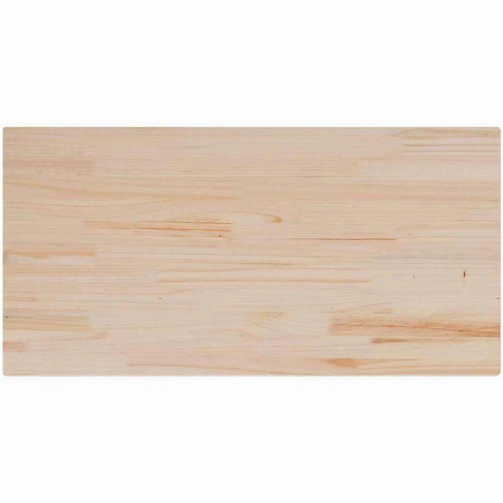 vidaXL Tablero de Mesa Rectangular Madera Maciza Pino 100x50x1,7 cm