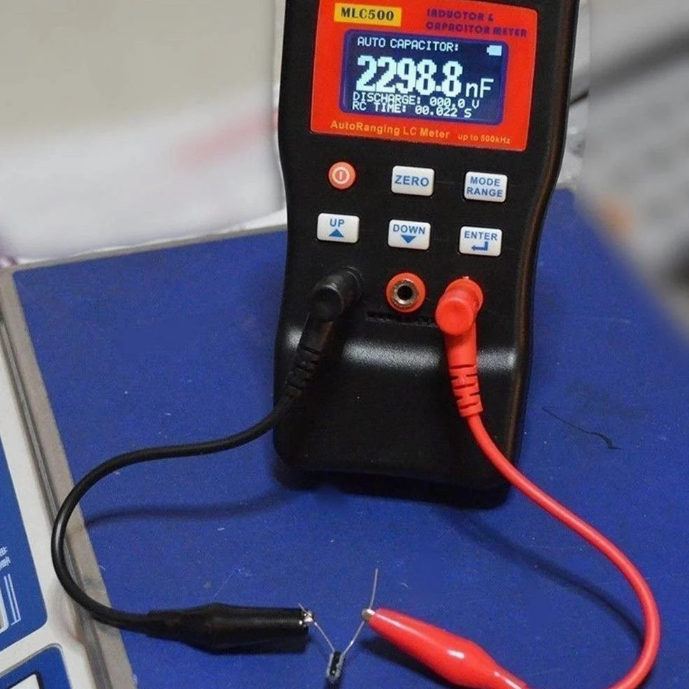 Pantalla Mlc500 500 Khz Digital de Gran precisión la inductancia y capacitancia Rango automático Metros Probador Inglés Manual USB Prog PC