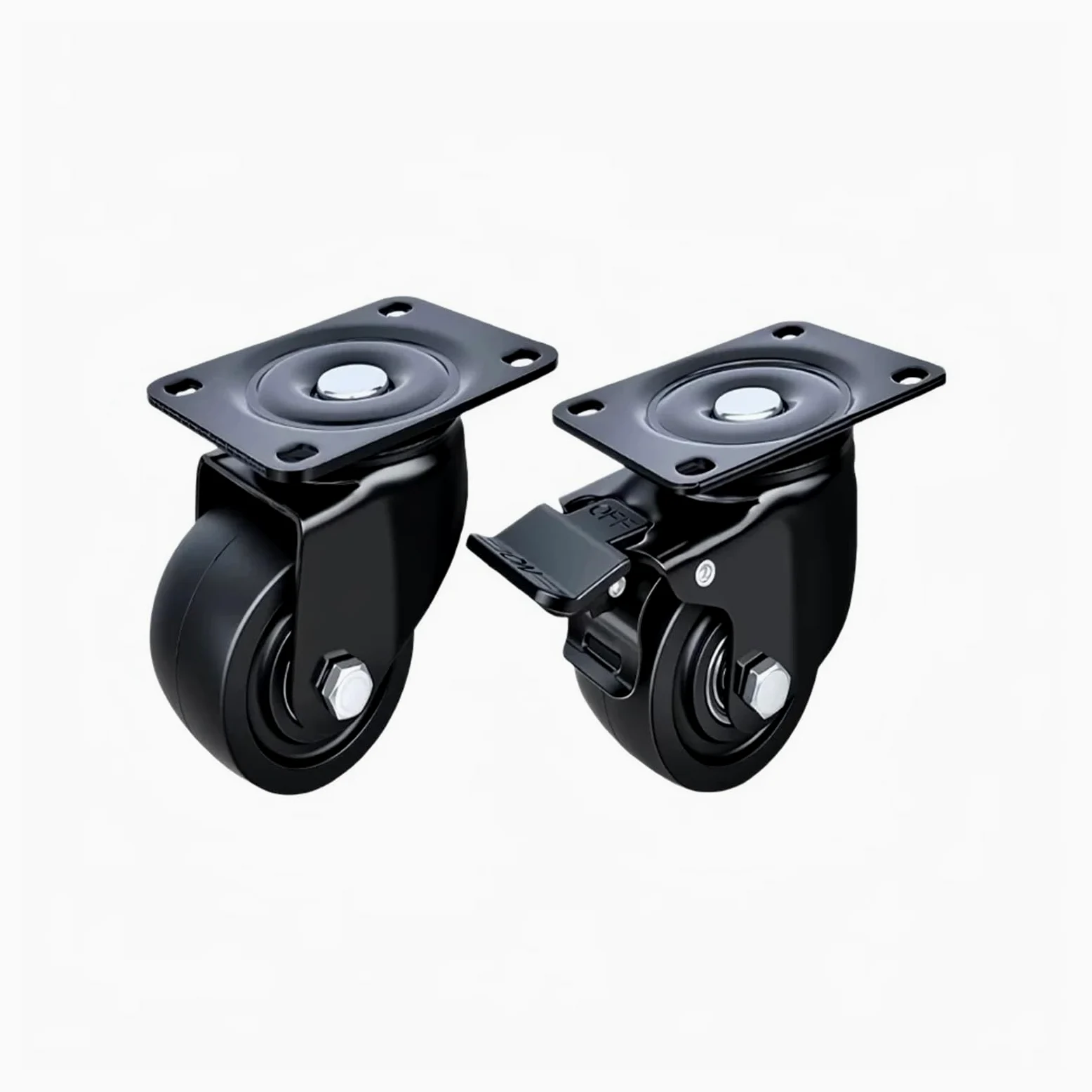 Ruedas direccionales 1,5 2 3 4 5 pulgadas | Pie de apoyo universal for carros con rodamiento suave(5inch caster)