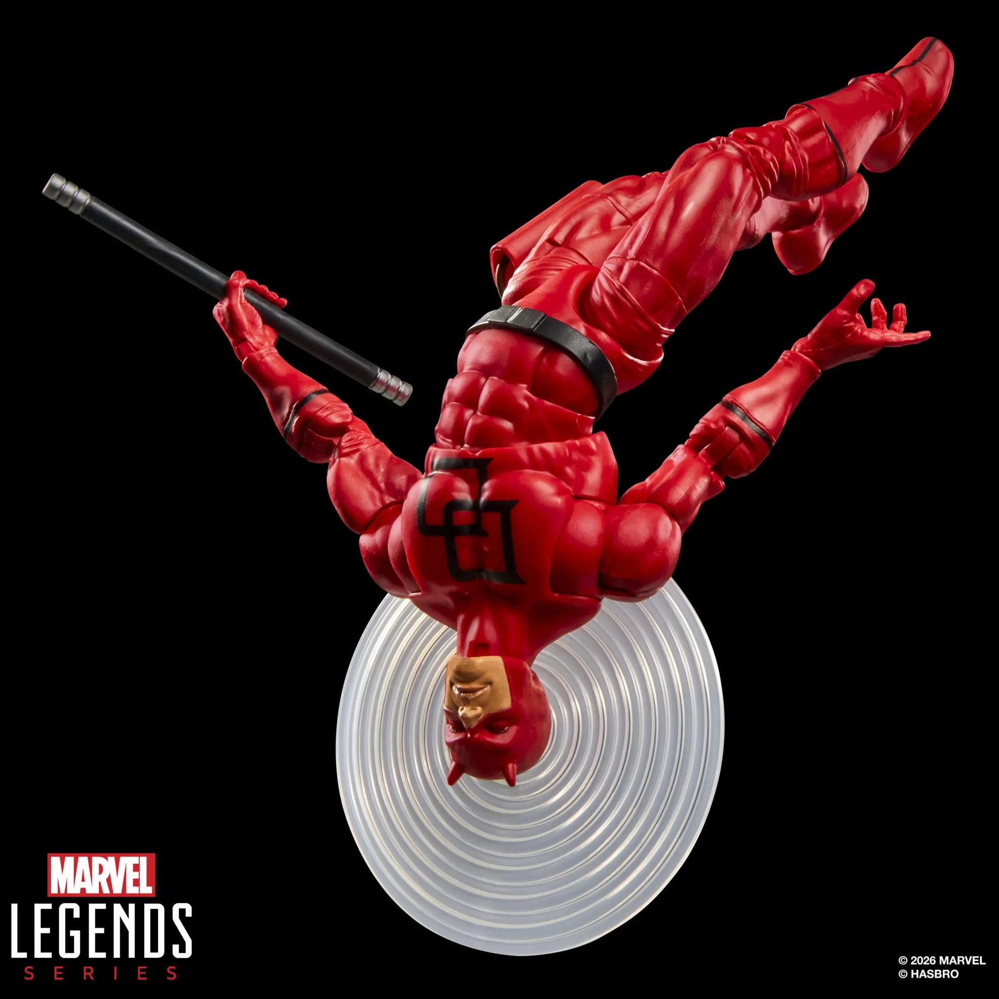 Marvel Legends Series Secret Wars Daredevil Figura Retro Coleccionable 15 cm Escudo Lenticular Inspirada Cómics Marvel