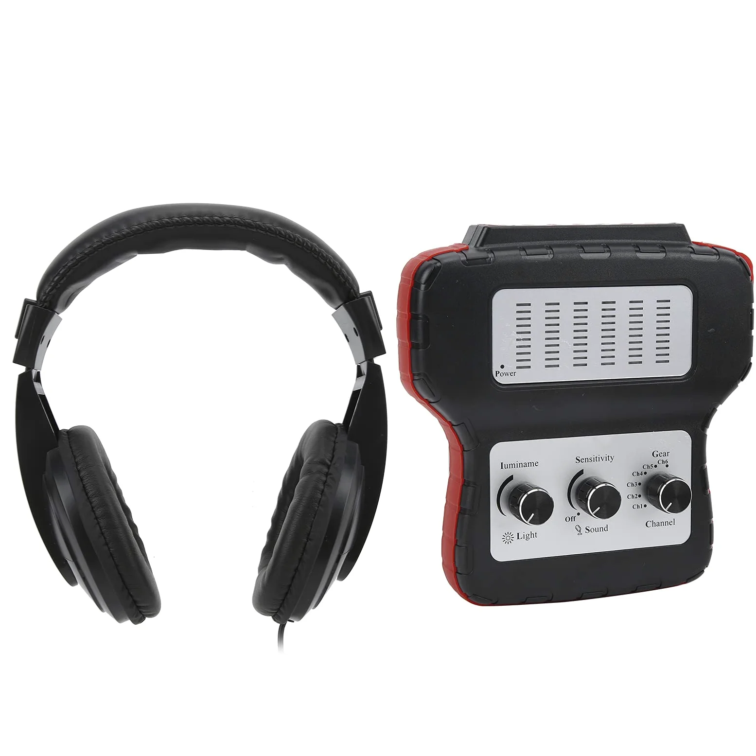 Probador De Ruido Automotriz, Multicanal 100Hz-10kHz Estetoscopio Electrónico De Coche De PVC ABS Confiable De Cobre Para Taller De Reparación