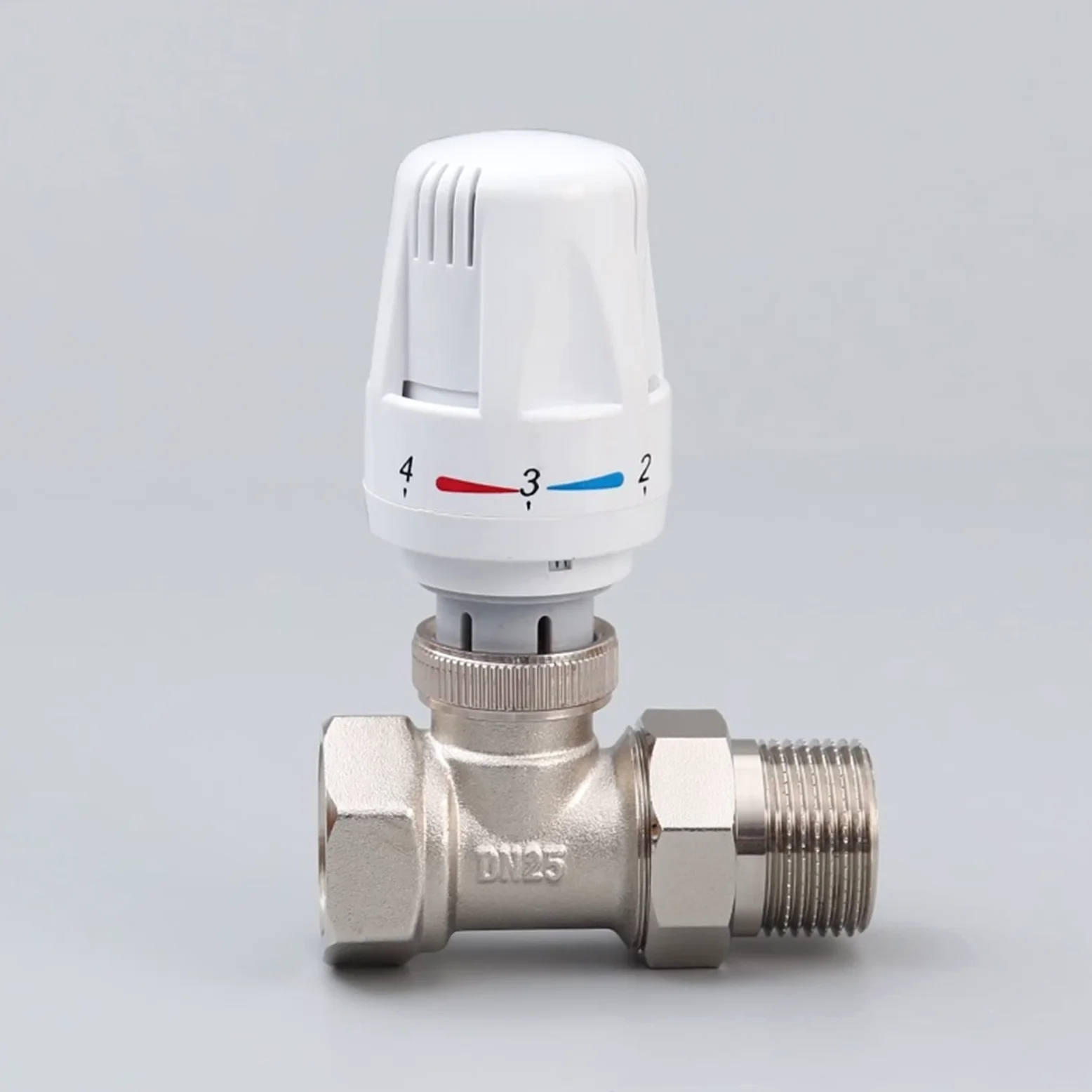 1 válvula termostática for radiador for calefacción de suelo, 1/2", 3/4", 1", válvula de control de temperatura(DN15 Style a)