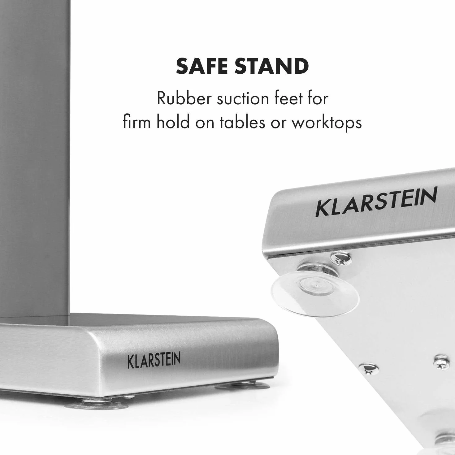 Klarstein Kraftpacket Pro Mezclador de bebidas - 80 W, 1 L, 2 niveles, 20000 rpm, Vaso mezclador de acero inoxidable, Mezclador de bebidas, Cóctel, Mezclador para bar, Gastro, Profesional, Plateado