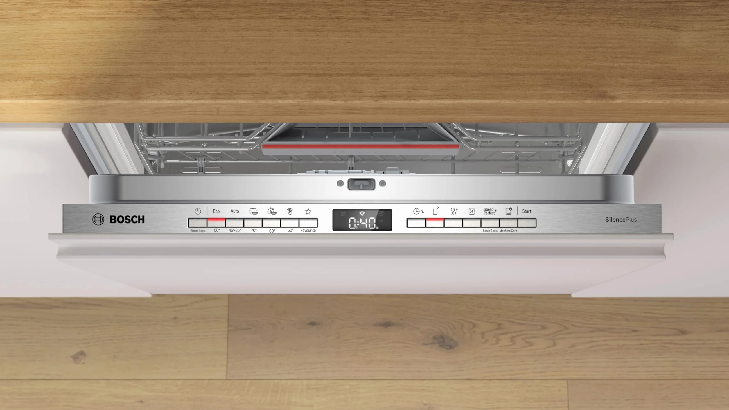 Bosch Lavavajillas Serie 4 60 cm 14 servicios Home Connect Motor Eco Silence Blanco SMV4ECX28E
