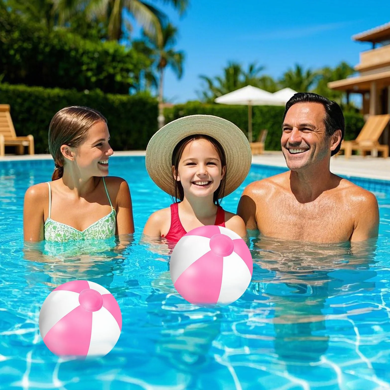 Pelota de Playa Inflable 3 Piezas, Pelota Hinchable para Piscina y Agua