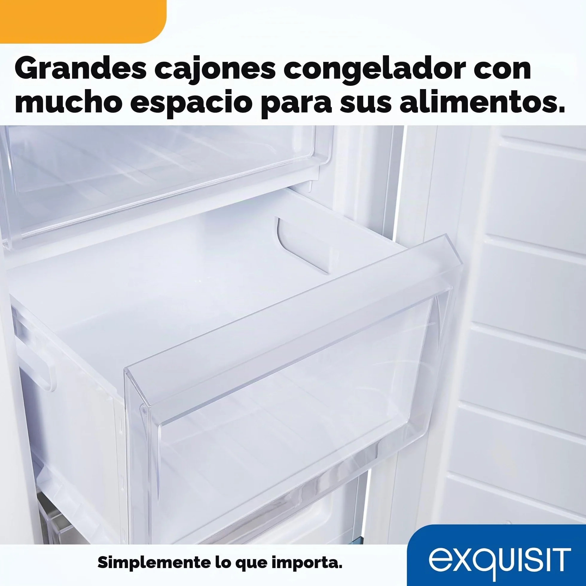 Exquisit congelador vertical 87L 4 estrellas clase D blanco 85,5x54,5x58 cm