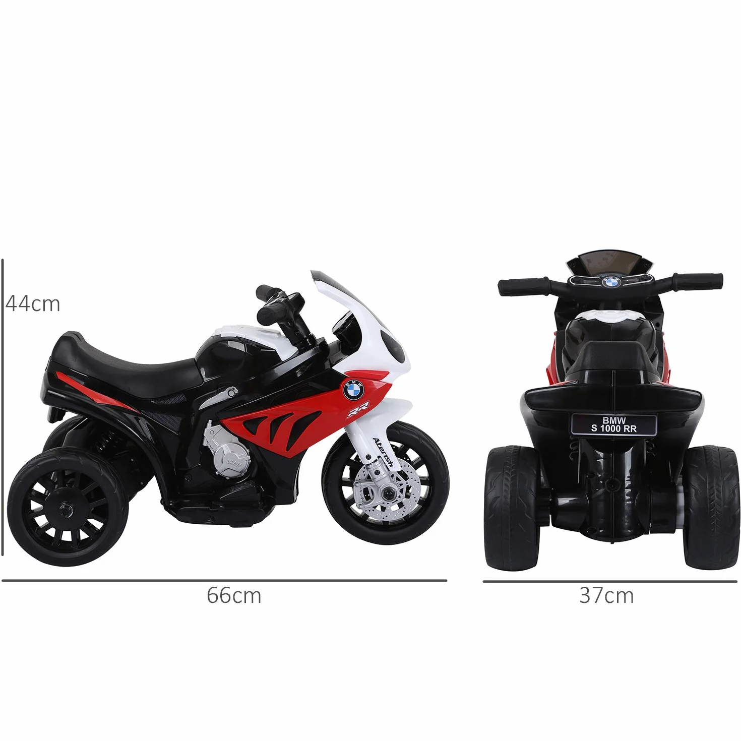 HOMCOM BMW S1000RR Moto Eléctrica para Niños 6V 20 kg Rojo