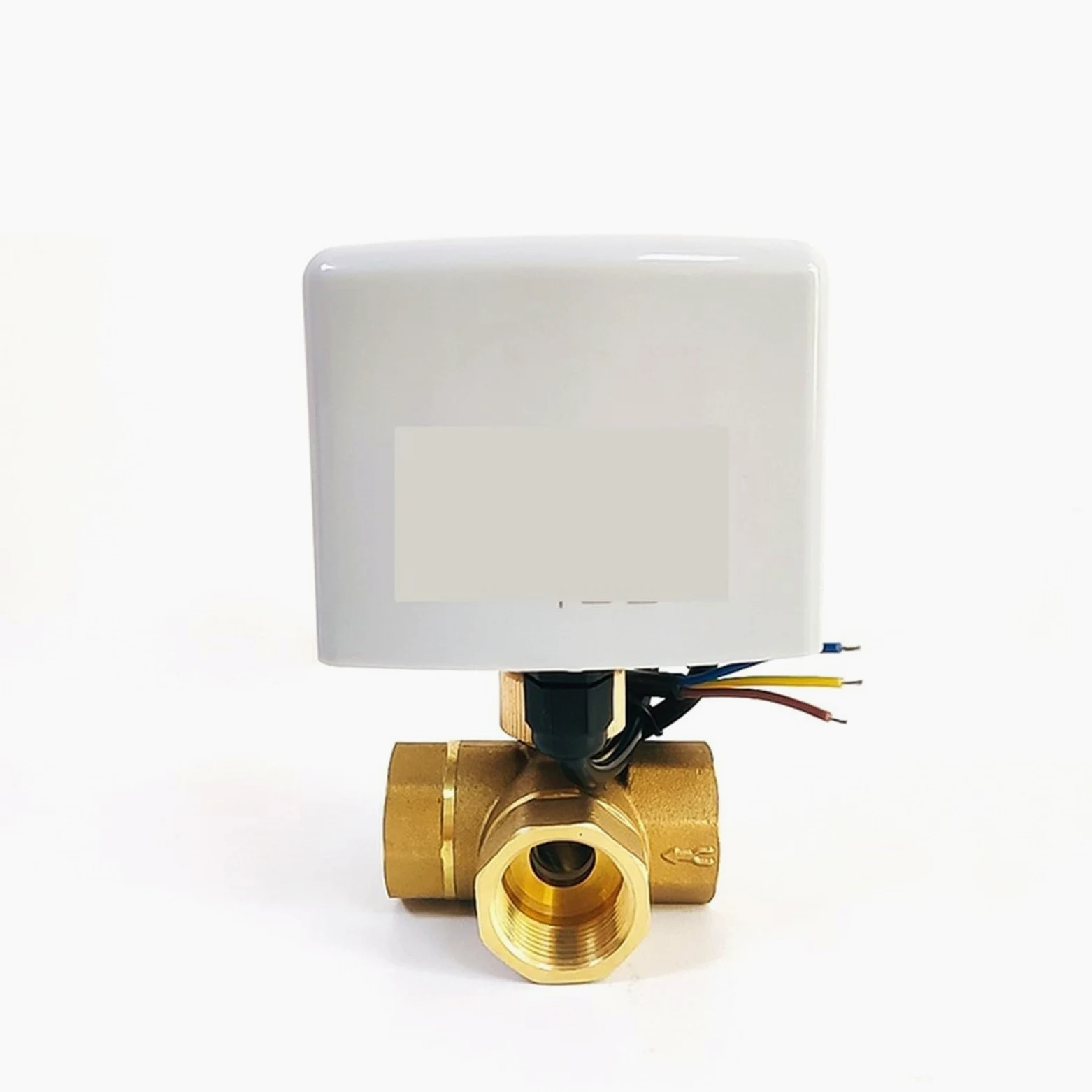 Válvula de control 1/2 "3/4" 1 "1-1/4" 1-1/2 "válvula de bola eléctrica de latón de tres cables dos controles de tres vías AC220 DC24V DC12V para un control preciso(DN32,220)