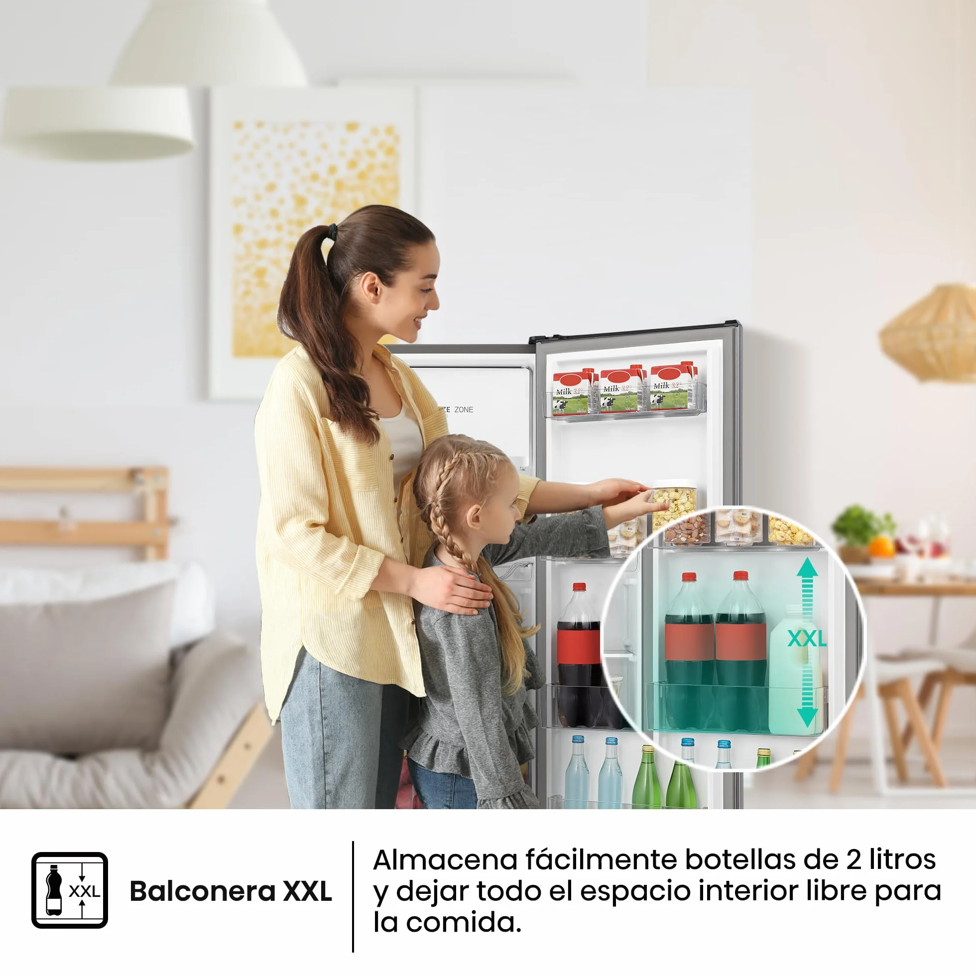 Hisense RR220D4BDE Frigorífico Una Puerta 165L 127cm Cycle Defrost Inox