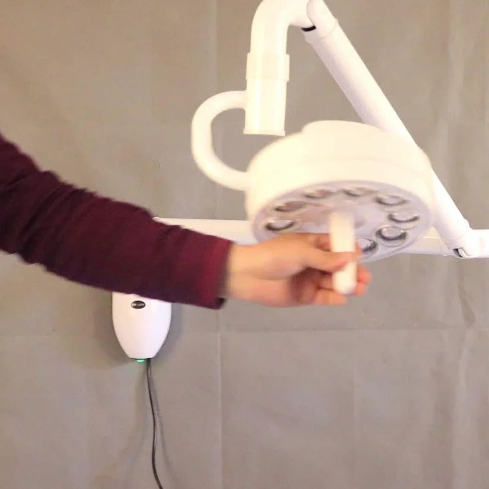 Lámpara quirúrgica médica Dental, rotación de 360 ​​° 30W Colgante de Pared LED Examen médico quirúrgico Lámpara de Examen de cirugía Dental con luz fría sin Sombras.