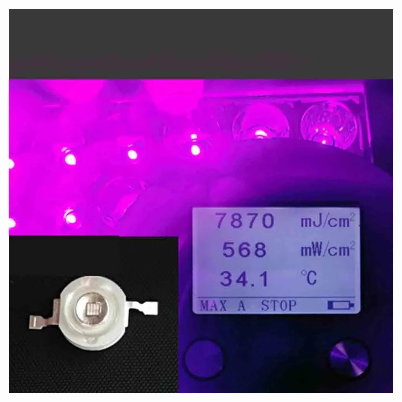 Lámpara de curado ultravioleta UV de 500W, 365nm, 395nm, 405nm, resina de pegamento, soldadura de aceite verde, revestimiento de placa PCB, barniz de pintura for pantalla LCD Curado rápido(405nm)