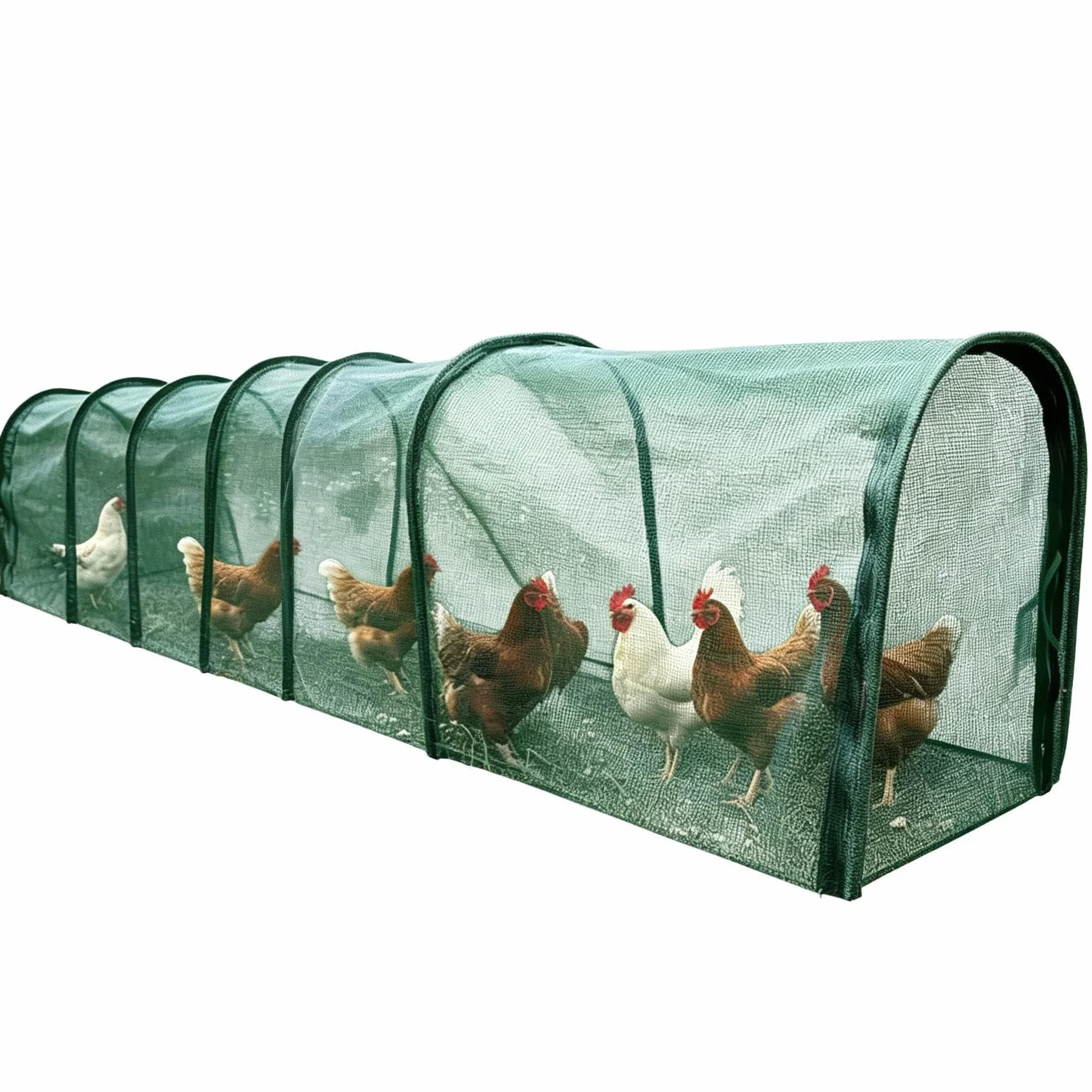es para Gallinas del Jardín Con Malla Solar Y Recinto Nylon Largo Portátil | Tractor Corral de Gallinas Para Aves de Corral, Patos, Conejos, Pájaros, Interior, Exterior, Jardín, Granja,