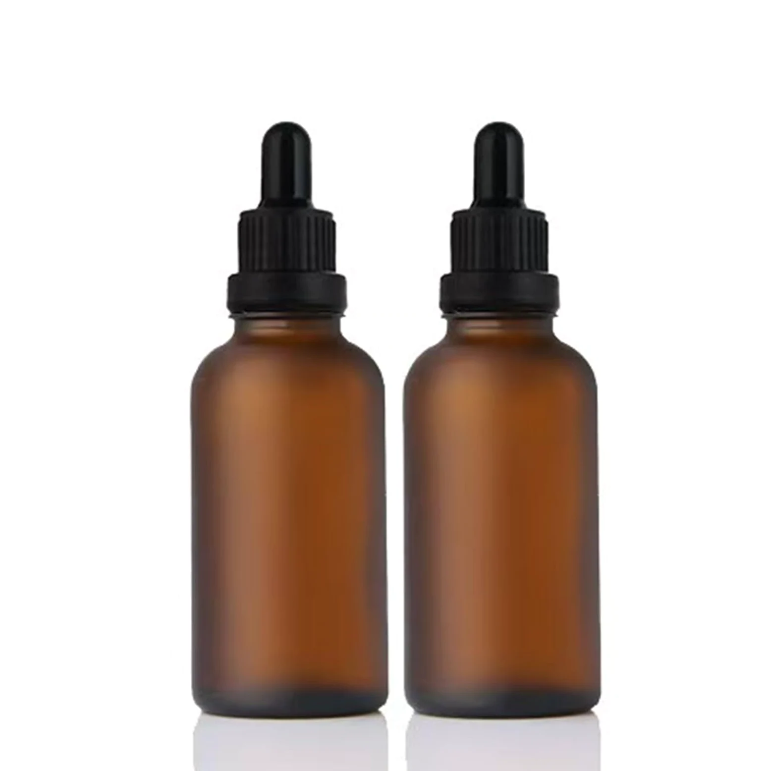 Gotero 20ml 30ml Botella cuentagotas de vidrio ámbar esmerilado Perfume Envase marrón mate 10ml Viaje con sabor a suero(3,20pcs,15ml)