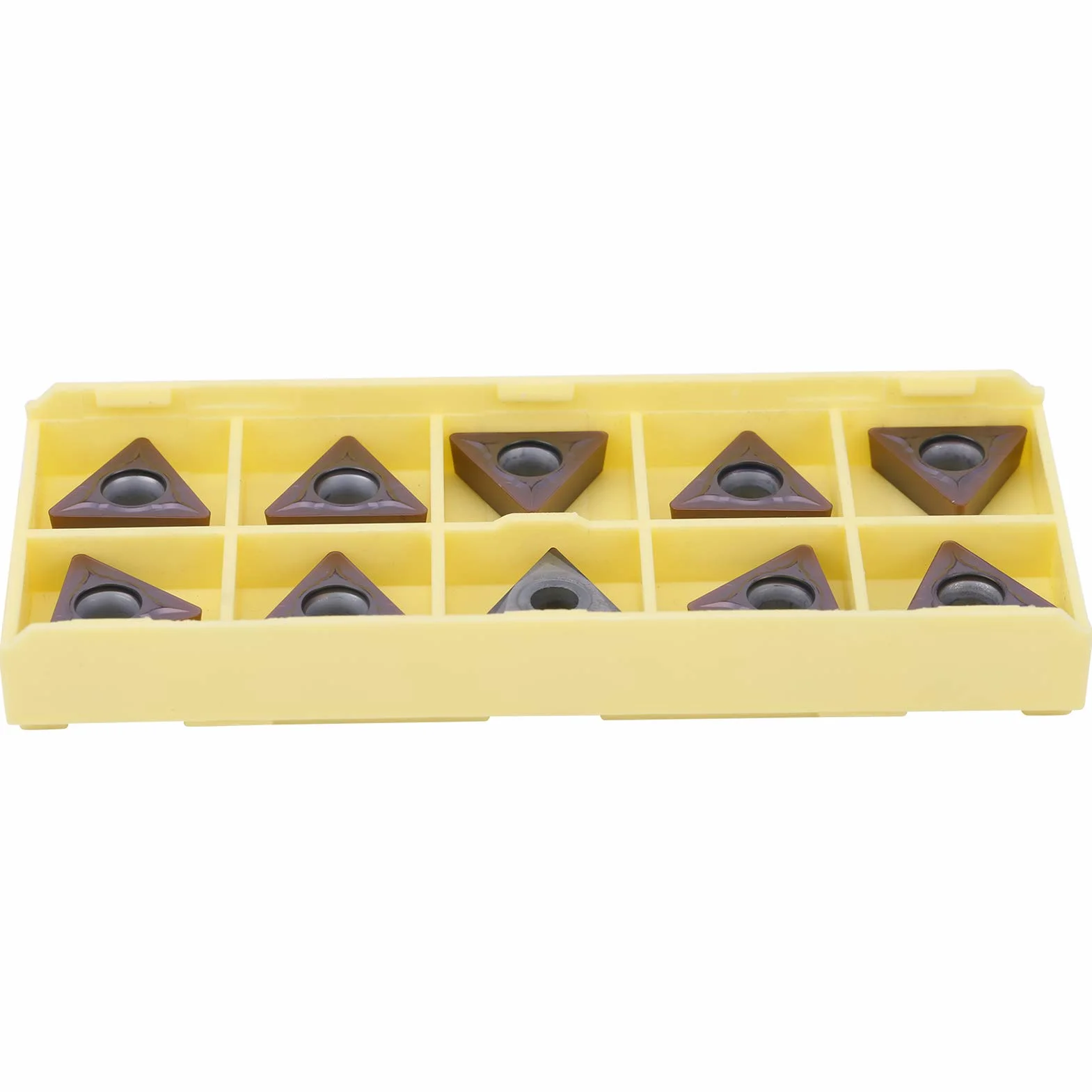FTVOGUE TCMT16T308 LF6018 Kit de Herramientas de Cuchilla de Torno CNC, Inserto de Carburo Cementado con Rendimiento Superior para Corte de Metal, Suministros Industriales de 10 Piezas, de