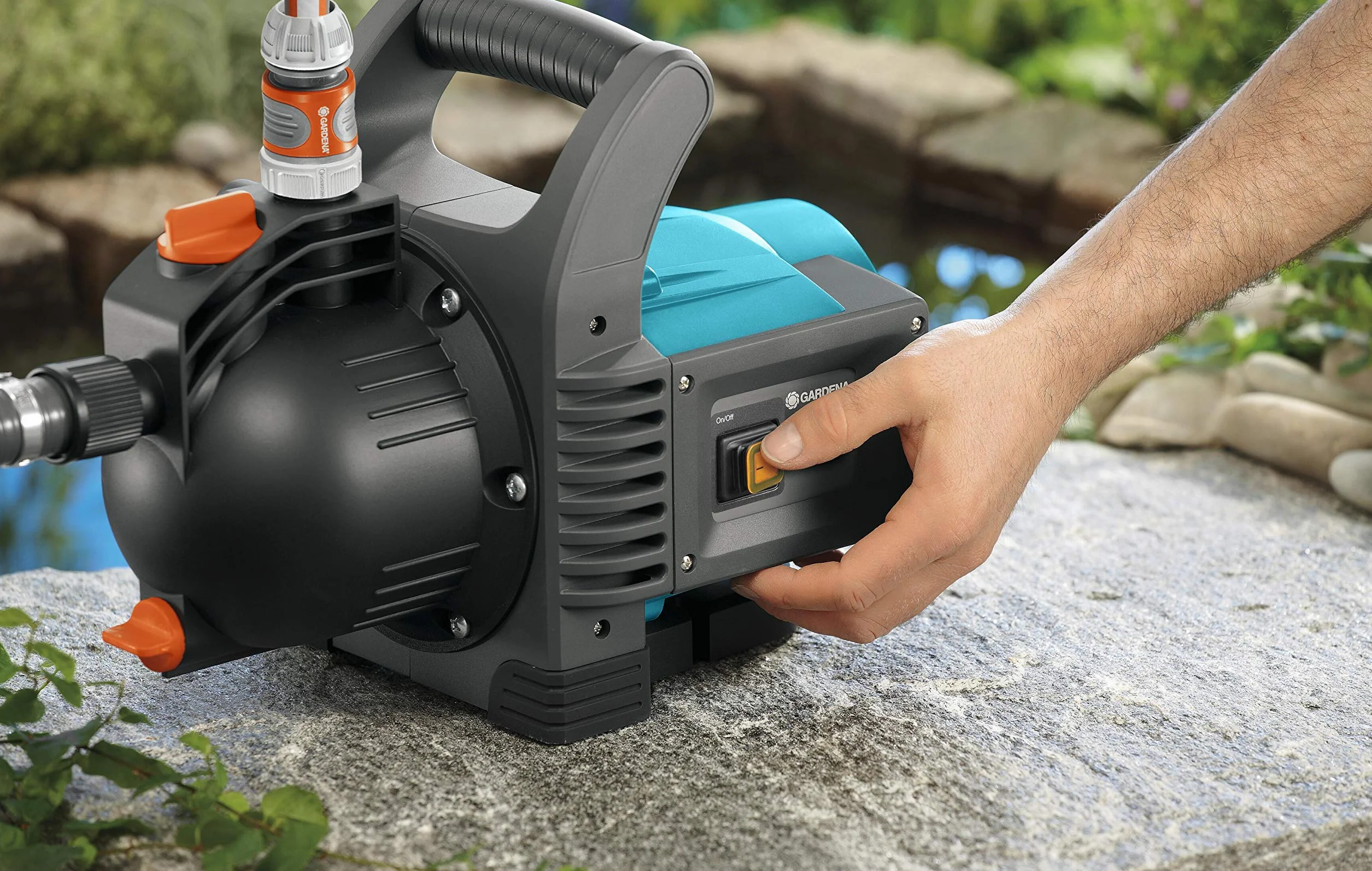 Gardena Bomba de riego duradera para uso en exterior, Estándar, 3600 l/h