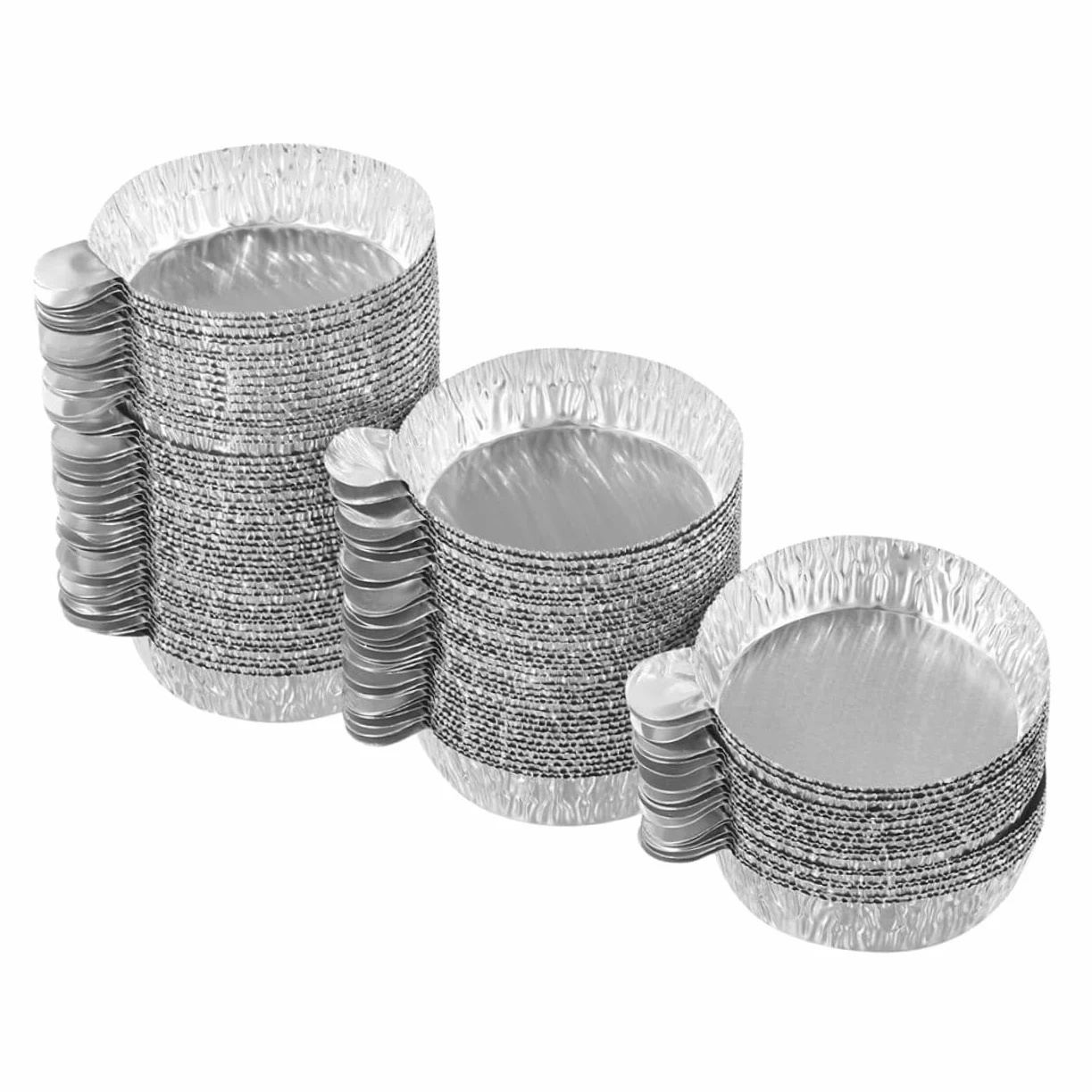 NUOBESTY 5 Series Plato De Pesaje Bandeja Sartenes Platillo De Balanza Platillos De Pesaje De Aluminio Plato De Pesas De Laboratorio Platillo De Pesaje Papel De Aluminio Plata 100 Piezas*5