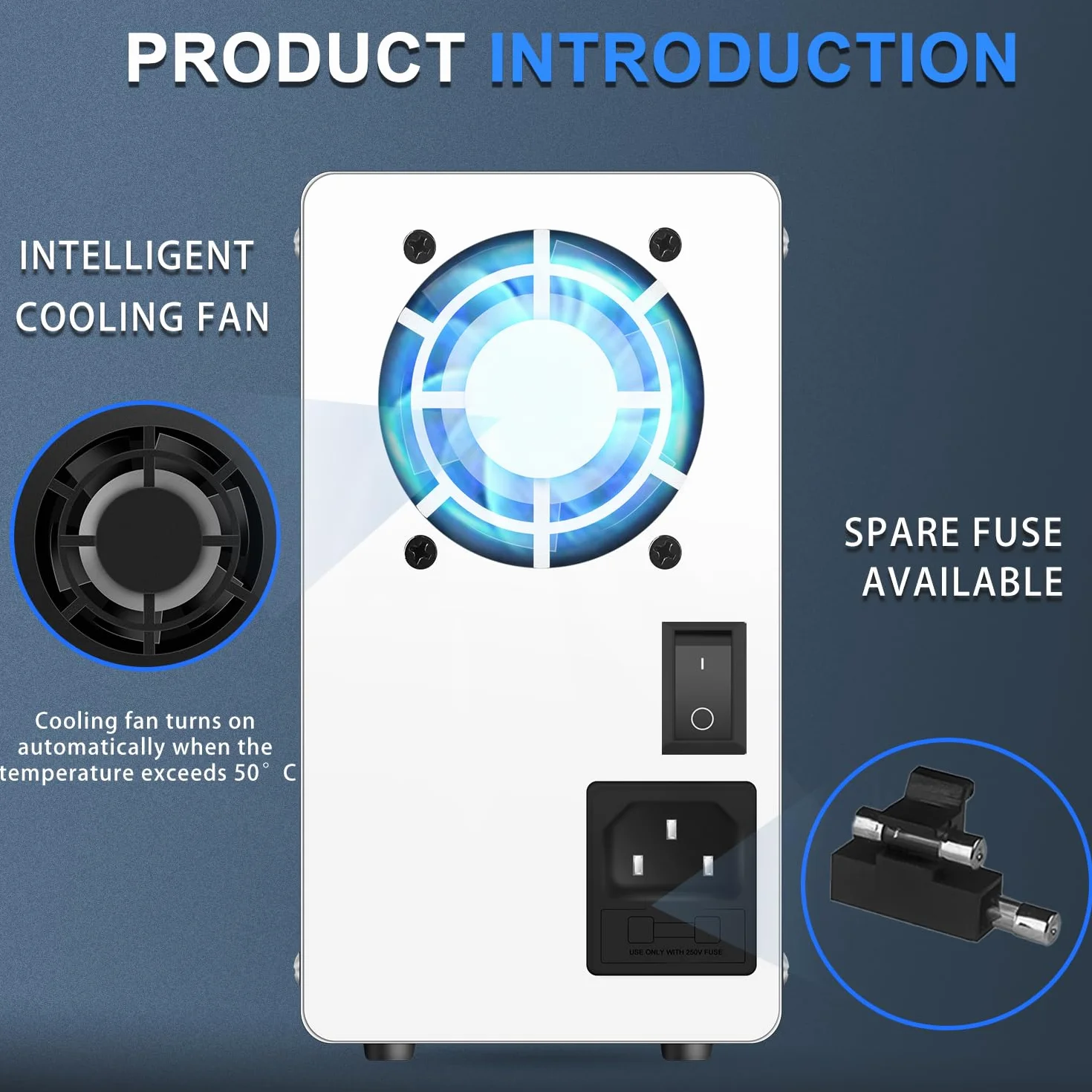 Fuente de Alimentación Regulable 30V 10A, Fuente de Alimentación de Laboratorio con Pantalla LED de 4 Dígitos y Puerto USB, Fuente de Alimentación de Banco Regulación Precisa y Salida Stable