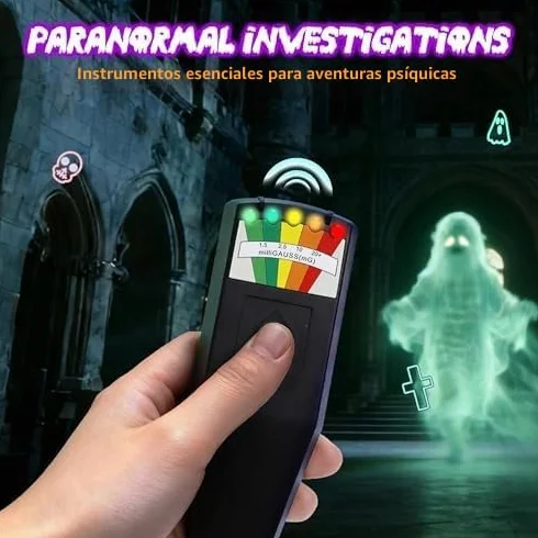 Kit profesional de 8 piezas de equipo de caza de fantasmas, kit de caza de fantasmas para investigación paranormal, equipo completo de investigación de fantasmas con medidor EMF, caja de espíritu y