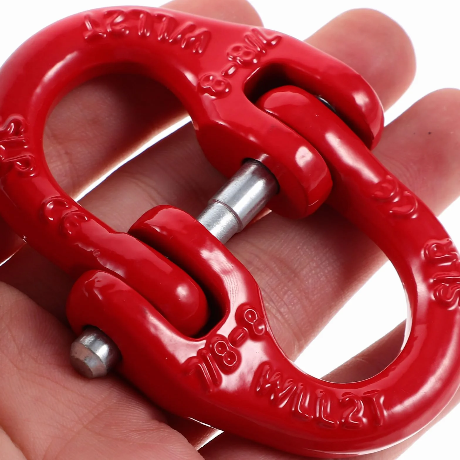 Eslabón de Cadena de Acero para Carga 2 Toneladas Doble Anillo para Remolque y Elevación Industrial