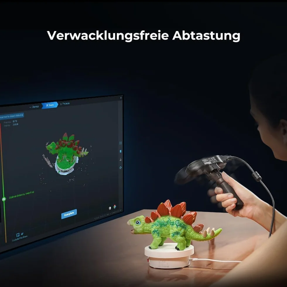 Creality CR Scan Ferret Pro Escáner 3D para impresión 3D, Actualización de Escáner de Mano con Escaneo Inalámbrico, Seguimiento Antivibración, Escaneo Rápido a Todo Color, Precisión 0.1mm