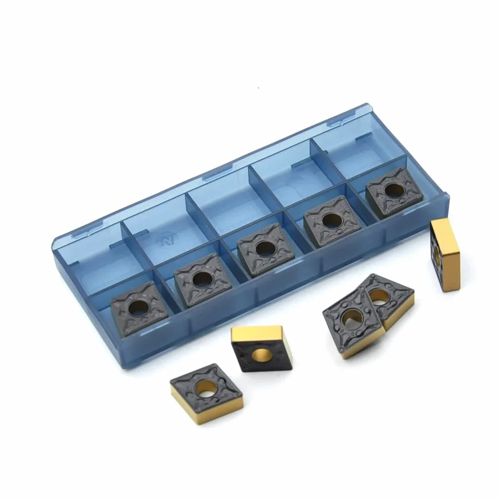 Plaquitas de Torneado CNMG120408 CNMG432 Carburo TiN 10 Piezas