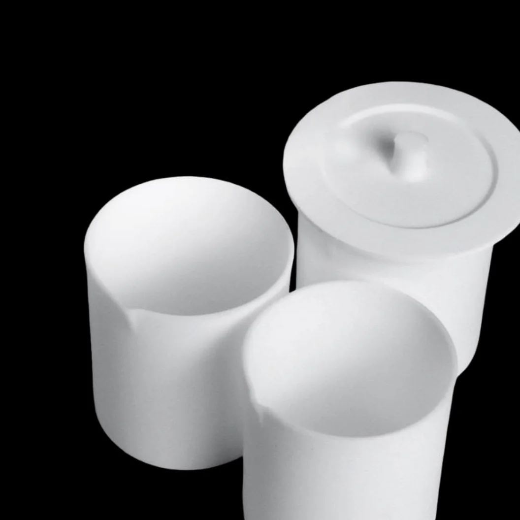 Vaso de precipitados de PTFE de 50 a 1000 ml, vaso de teflón resistente a ácidos y álcalis for uso en laboratorio, 1 unidad(Without Lid 2000mL)
