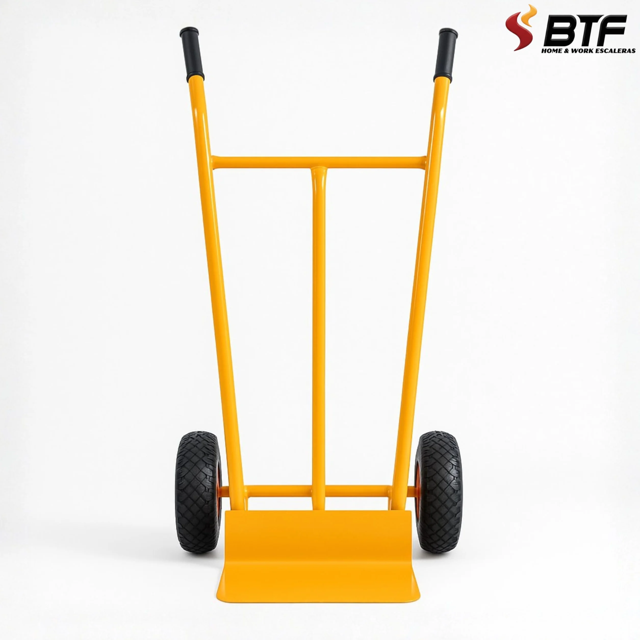 BTF Carretilla de Mano Profesional 300kg Ruedas Neumáticas Carro Transporte