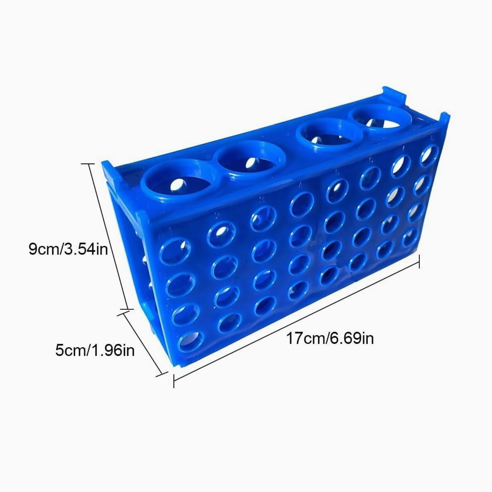 Soporte de Laboratorio Paquete De 5 Soportes Plástico For Tubos Ensayo con 4 Orificios Y Múltiples Gradilla para Tubos