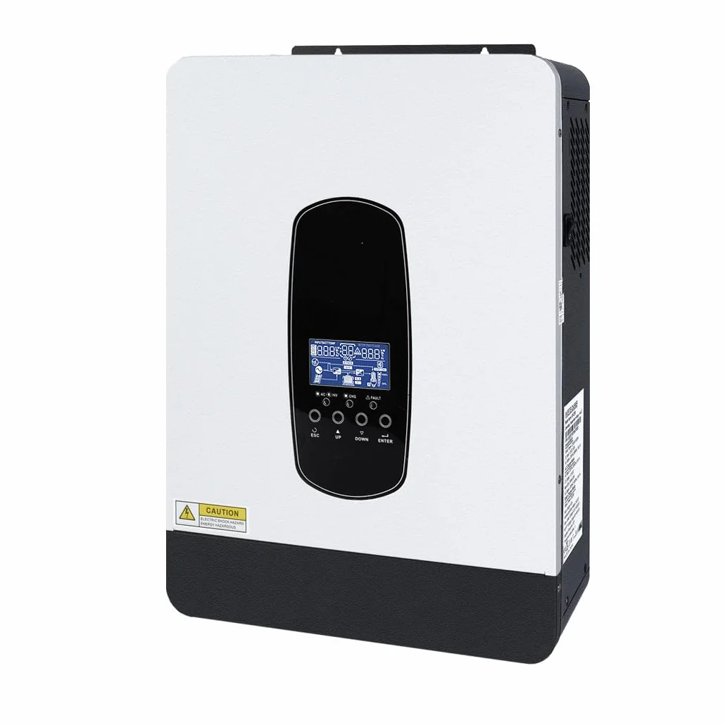 Y&H Inversor Hibrido 24v 3200W DC a 220V/230V AC con 80A MPPT Controlador de Carga Solar, Cargador de Bateria, Todo en Uno Inversor de Onda Senoidal Pura para Casa, RV, Camion, Off-Grid