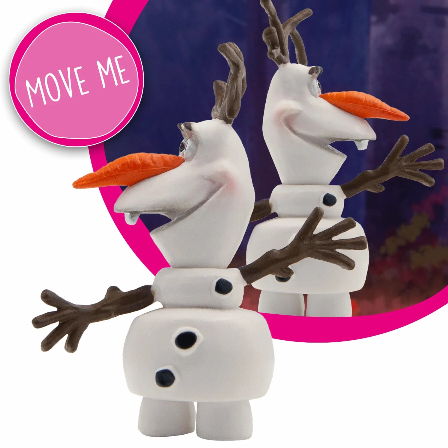 Bullyland Figura de Juego Walt Disney La Reina del Hielo Olaf 4,5 cm Pintada a Mano sin PVC