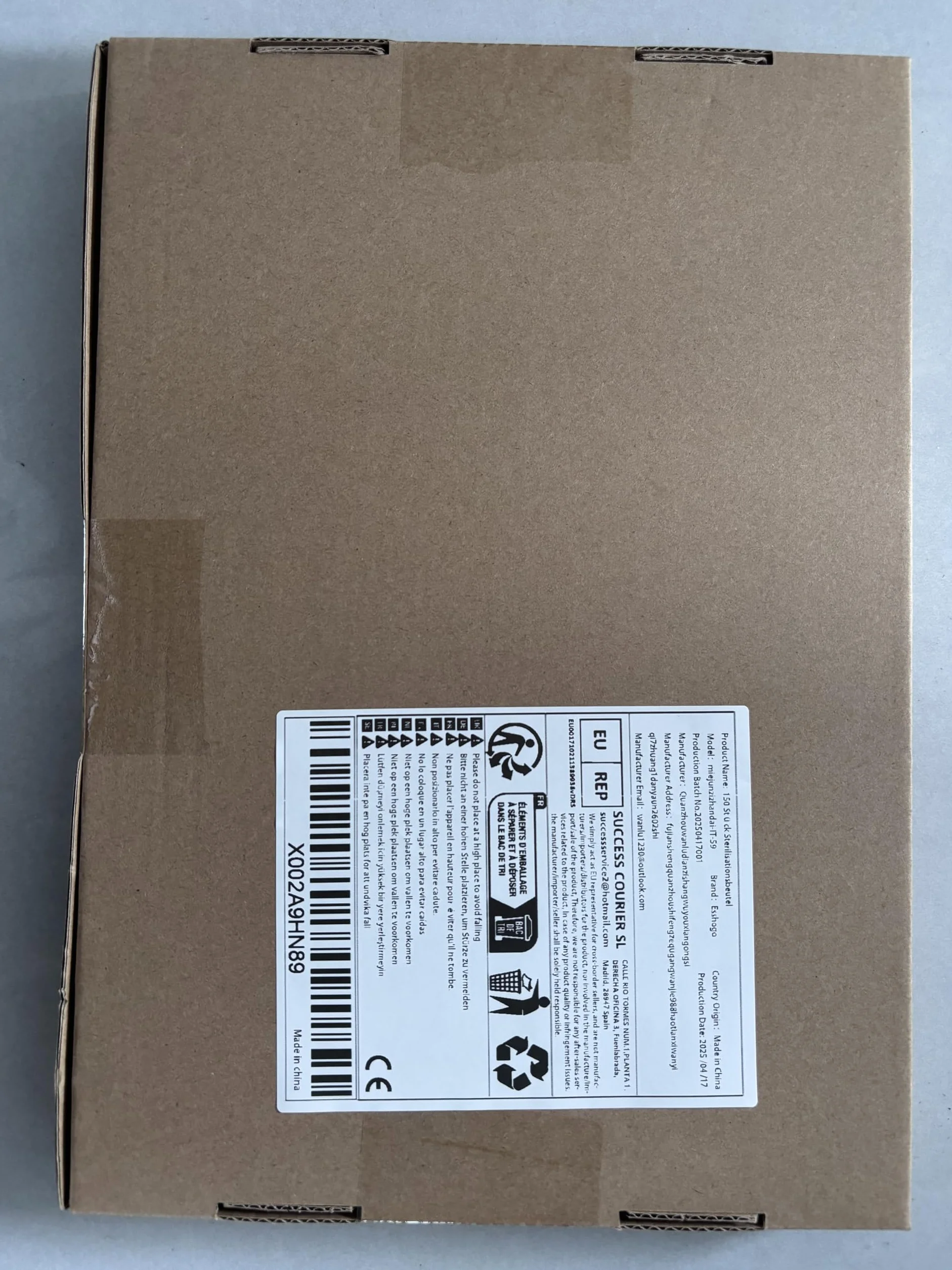 Bolsas de Esterilización Autosellantes PVC, 150 Unidades para Autoclave