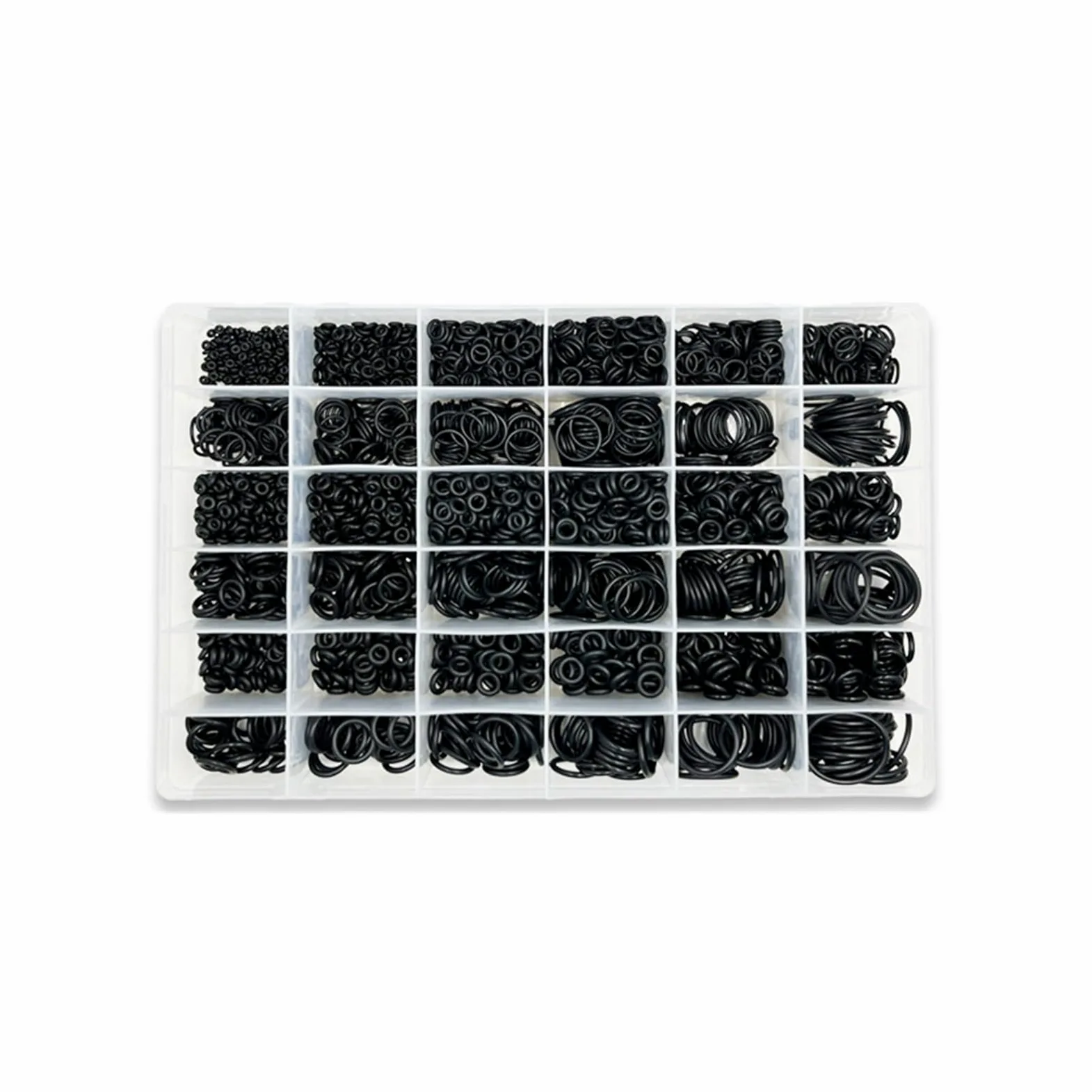Junta tórica de nitrilo negro, arandela de goma, junta tórica NBR, junta de sellado, grifo de plomería for automóvil, reparación de agua, aceite resistente(2840pcs 1set)