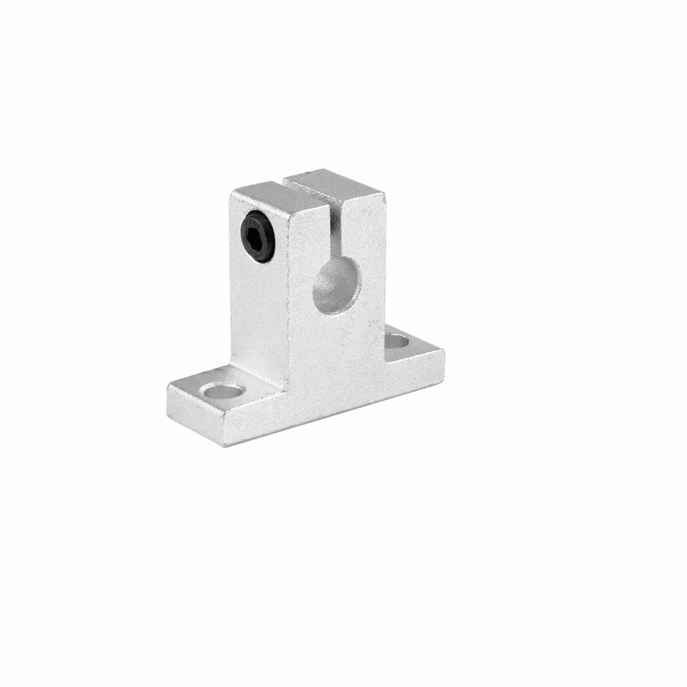 3D Impresora Eje Óptico Lineal 400mm 45# Acero Cromado Soporte Vertical Rodamiento Bolas Typ-5 2Set