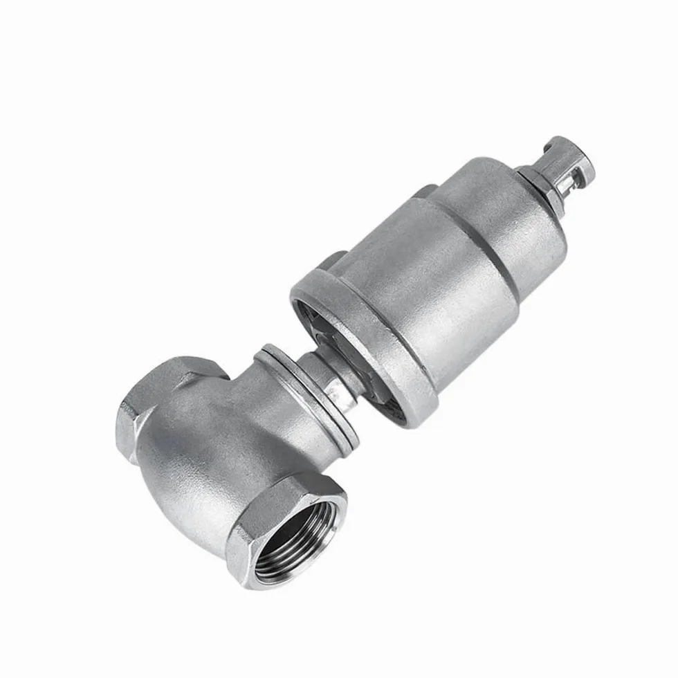 1-1/2" 2" 2-1/2" BSPT Válvula de tambor parada cierre agua accionada neumáticamente acero inoxidable 304 for secadora(Normally Open-stainless,2)