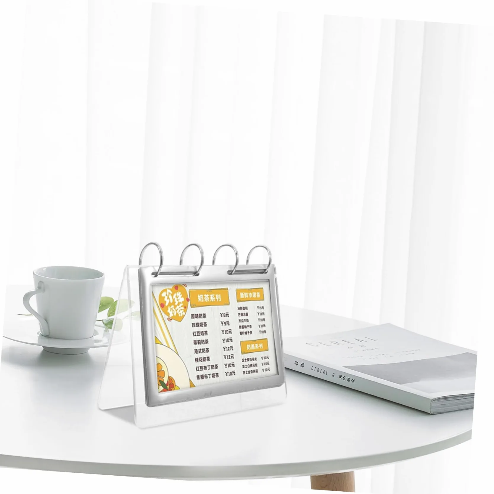EXCEART 5piezas Soporte De Menú Vertical De Transparente Para Mesa Exhibidor De Carteles Para Restaurantes y Tiendas Para Publicidad y Presentación De Menús