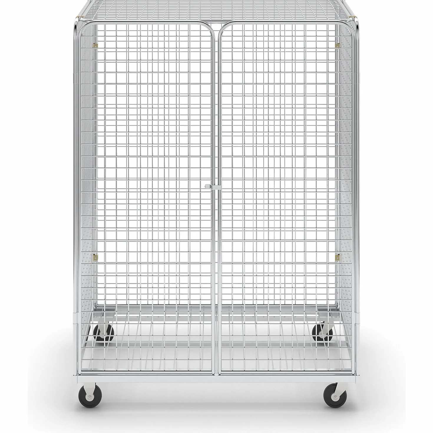 Contenedor rodante, con puerta batiente doble, A x P 1200 x 800 mm, altura