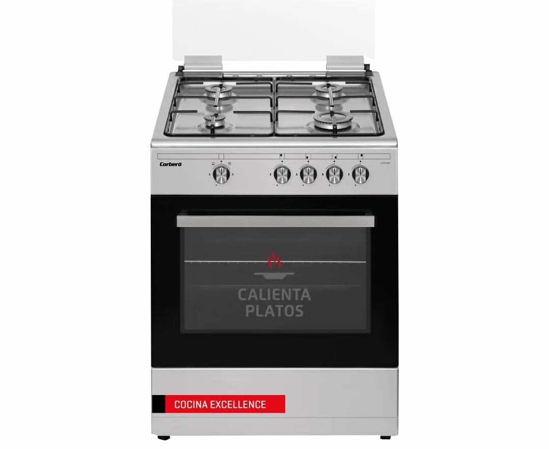 Corbero CCSF60420BX Cocinas Excellence 60 cm 83 x 60 x 61 55L Gas Butano Inox 4 Fuegos