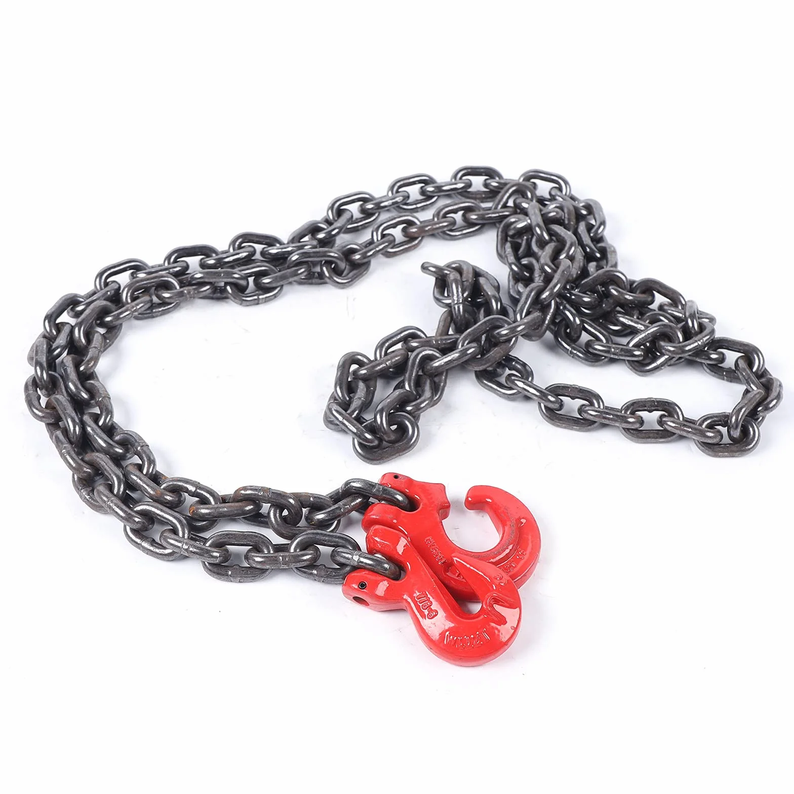 Cadena colgante de 1 hebra, 8 mm, resistente al desgaste, antialtas temperaturas, herramienta de elevación 3 m