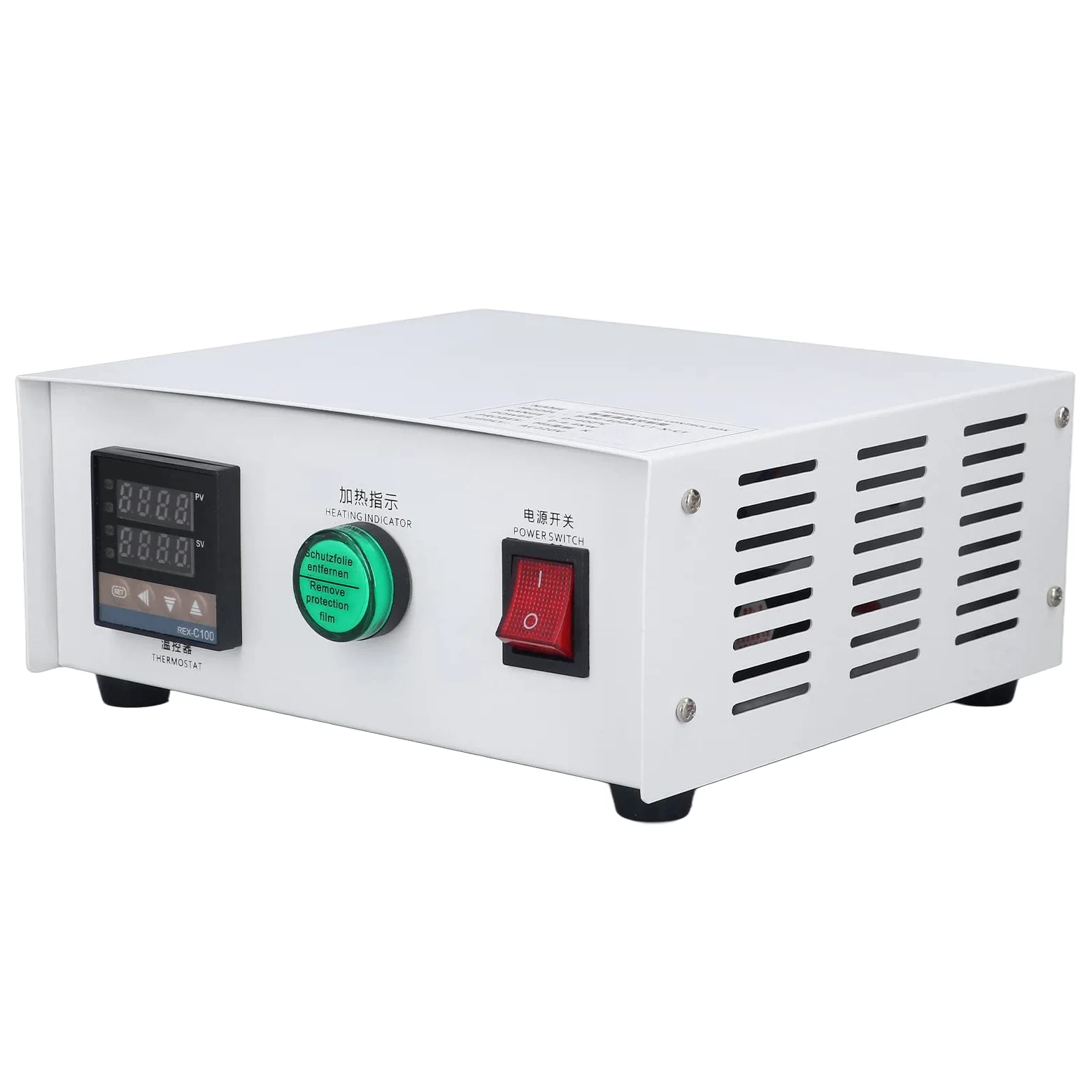 RIZGHWOY Controlador de Temperatura PID Autoajustable Pantalla Clara para Hornos y Moldes Ac220V Diseño Duradero 0~400 ℃ (tío paterno)